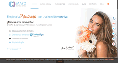Desktop Screenshot of clinicadentalmayo.com