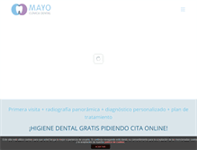 Tablet Screenshot of clinicadentalmayo.com
